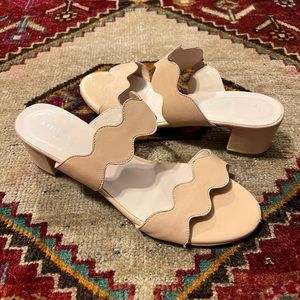 Patricia Green Palm Beach Block Heel Scalloped Sandals